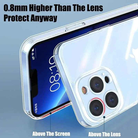 Tempered Glass Camera Lens Protector for iPhone 16 15 14 13 Pro Max Plus Mini - Black Circle Protective Lens Film Cover - Phone Cases Hub