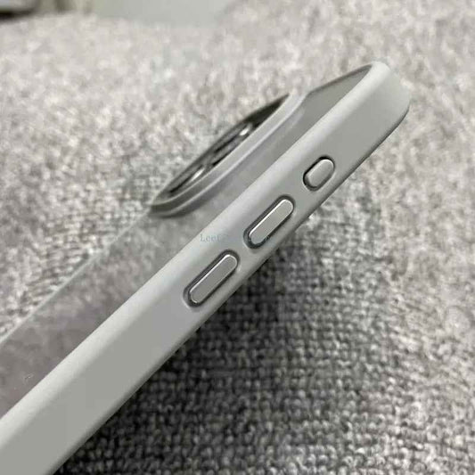 Luxury iPhone Metal Frame Case - Transparent Acrylic Soft Shockproof Bumper Cover for All Models - Phone Cases Hub