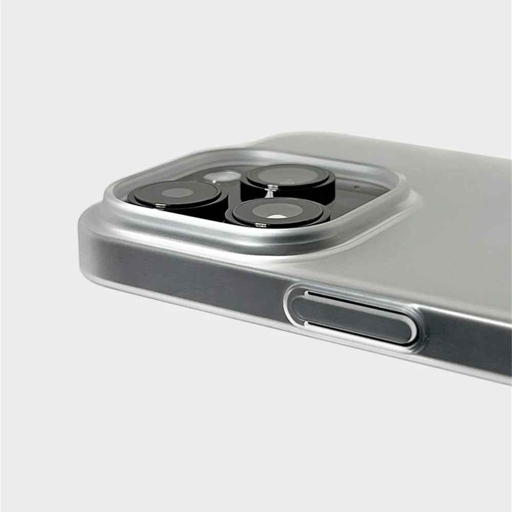 0.7 MM Ultra Thin iPhone Case - Sand Blasting Frosted Matte Hard PC Cover for All Models, Simple Transparent HD Design - Phone Cases Hub