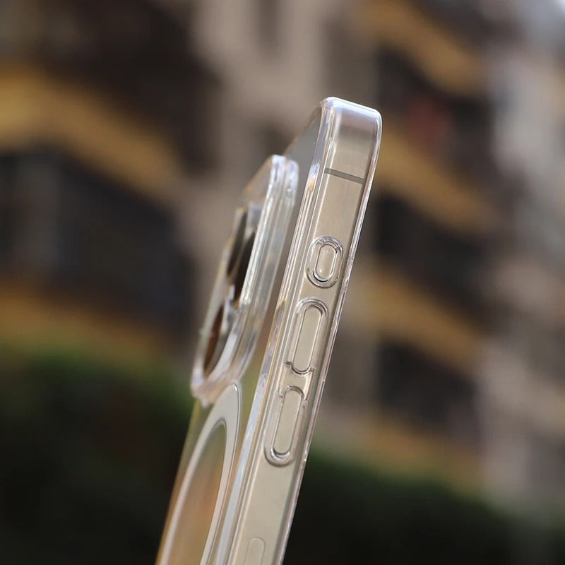 Crystal HD Transparent MagSafe Case for All iPhone Models – Magnetic Wireless Charge Case
