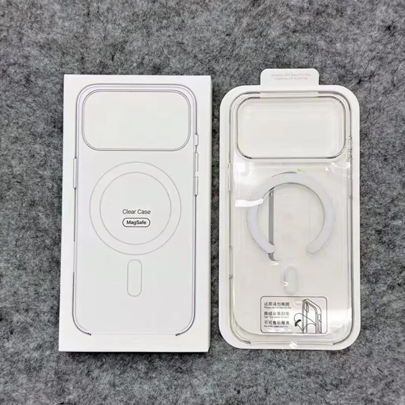 Crystal HD Transparent MagSafe Case for All iPhone Models – Magnetic Wireless Charge Case